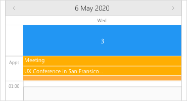 Telerik UI for UWP - Add appointments in Calendar