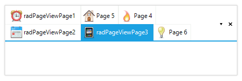 UI for WinForms PageView control displaying custom Appearance