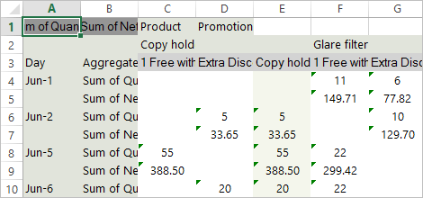 WinForms PivotGrid control showcasing export to excel