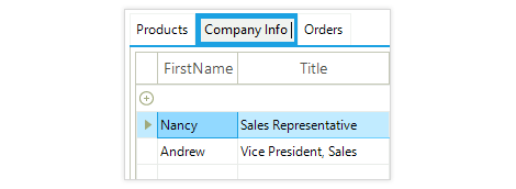 UI for WinForms PageView control displaying Item Edit