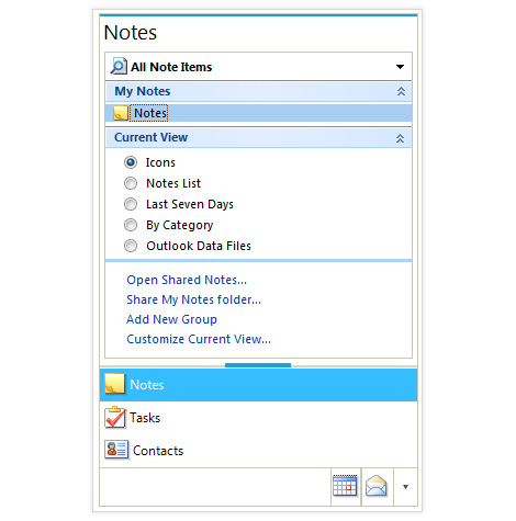 UI for WinForms PageView control displaying Outlook View
