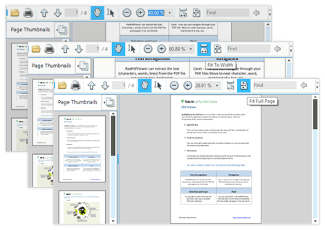 UI for WinForms PDF Viewer View Modes