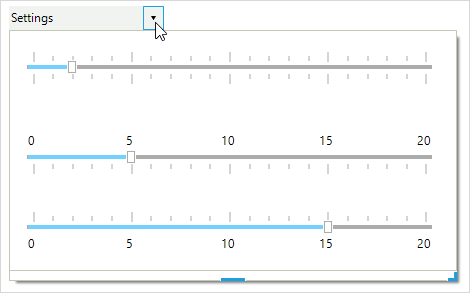 WinForms PopupEditor control displaying an Overview
