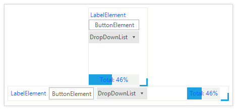 UI for WinForms StatusStrip control displaying vertical and horizontal Orientation