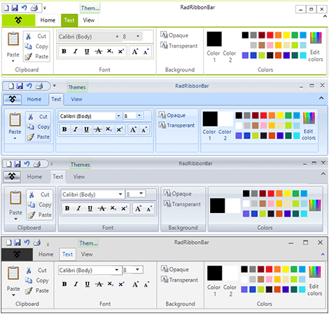 UI for WinForms TPF Themes