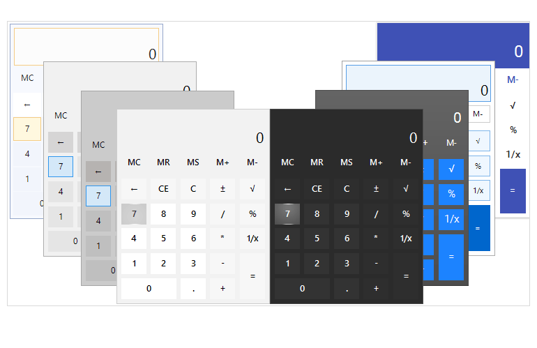 WinForms计算器组件-外观