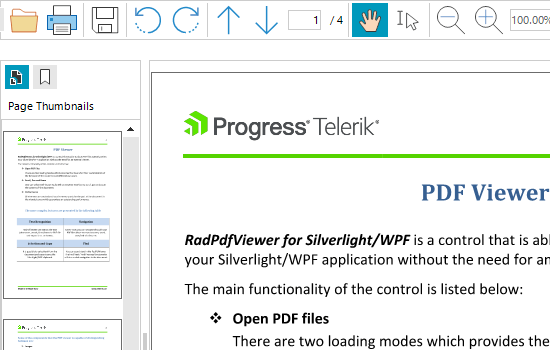 WinForms PdfViewer control
