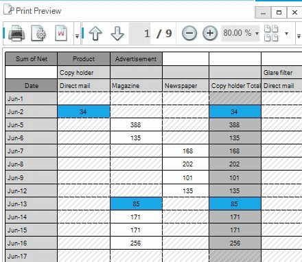 Advanced Printing Options in the WinForms PivotGrid control