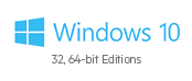Windows 10 32, 64-bit editions