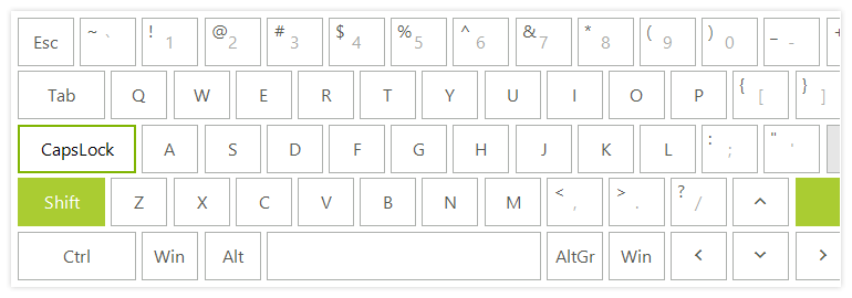 Virtual Keyboard for WinForms Telerik UI for WinForms Virtual Keyboard Control