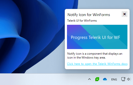 WinForms NotifyIcon header