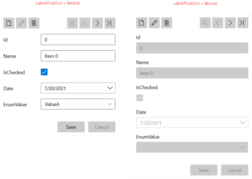 Telerik WinUI DataForm UI Customization Example Header Image