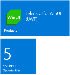Telerik UI for WinUI HubTile BackContent