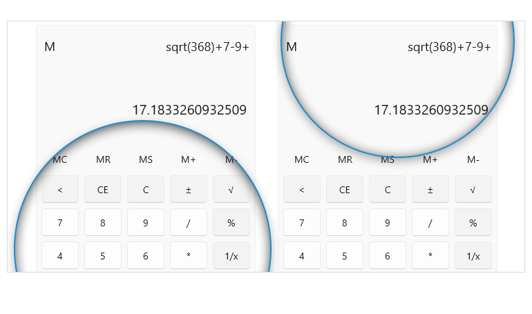 WinUI Calculator Control