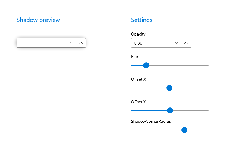 Telerik UI for WinUI Corner Radius