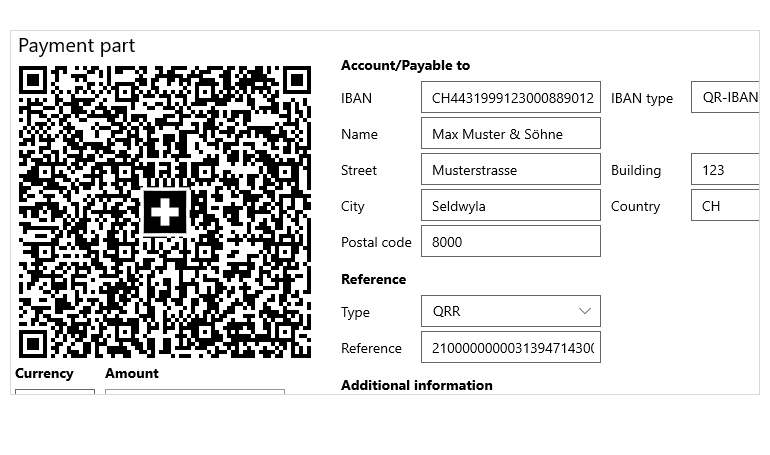 Telerik UI for WinUI Swiss QR Code