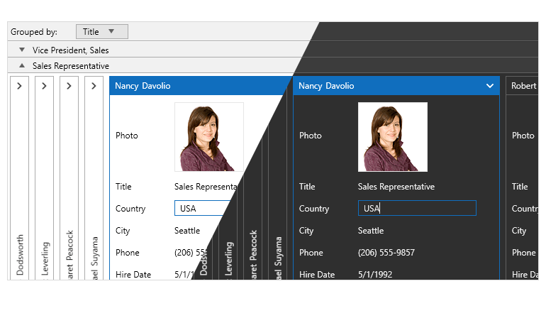 Display Data in Card Layout with the WPF CardView control