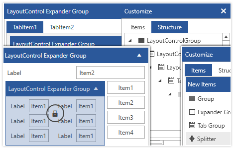 Telerik UI for WPF LayoutControl Component image