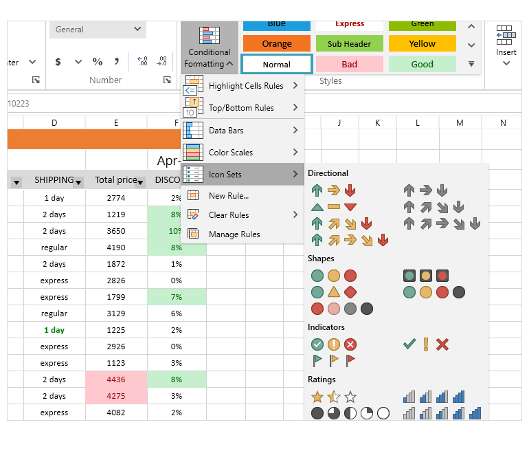 WPF Spreadsheet Control displaying Conditional formatting