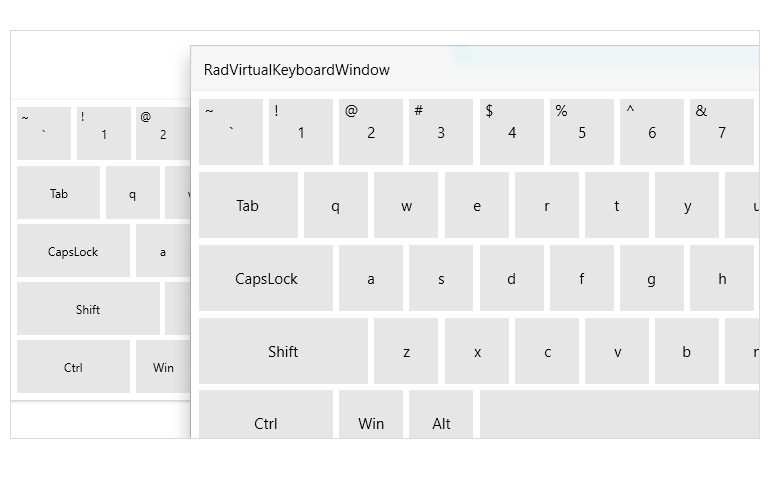 WPF虚拟键盘组件-显示选项