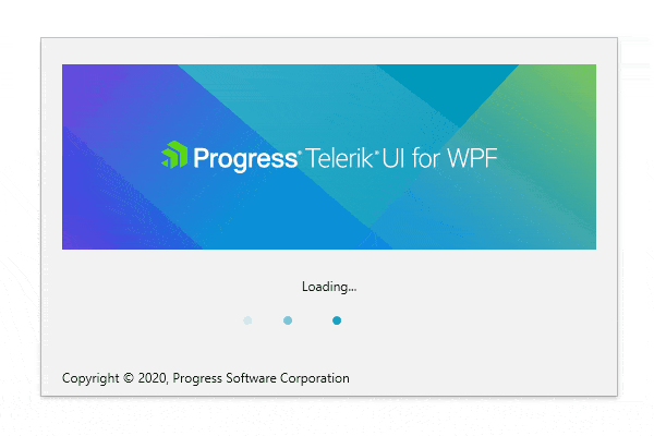 Telerik UI for WPF - SplashScreen 