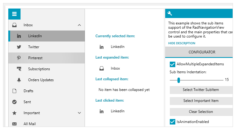 WPF Navigation UI Controls - NavBar TreeView Accordion  DevExpress