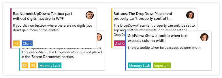 Telerik UI for WPF - Task Board Color indicator 