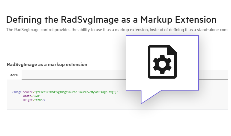 Telerik UI for WPF SVG Image Control showing markup extension
