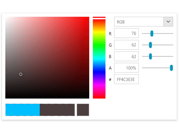 Telerik UI for WPF ColorEditor