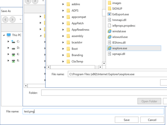 Telerik UI for WPF FileDialogs