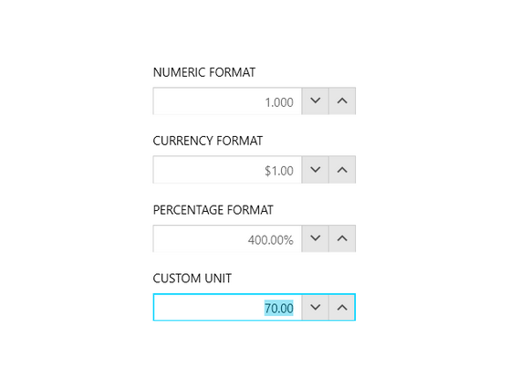 Telerik UI for WPF NumericUpDown