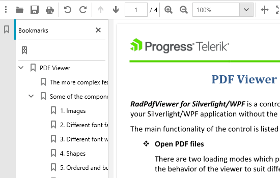WPF PdfViewer control