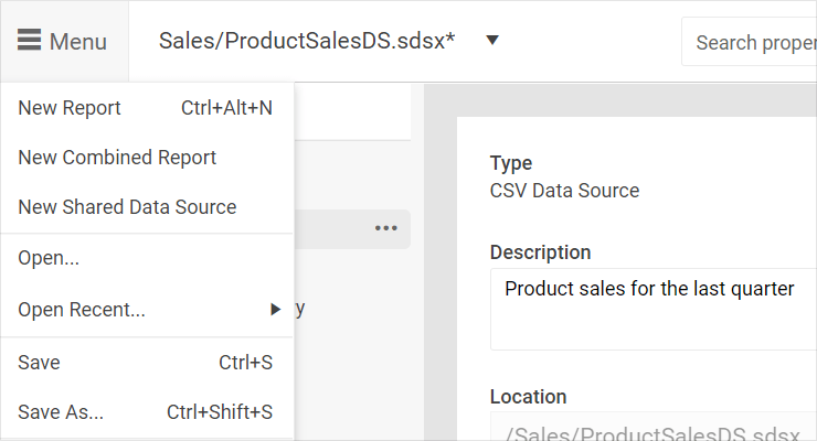 Predefine and Reuse Data Sources Across Different Reports