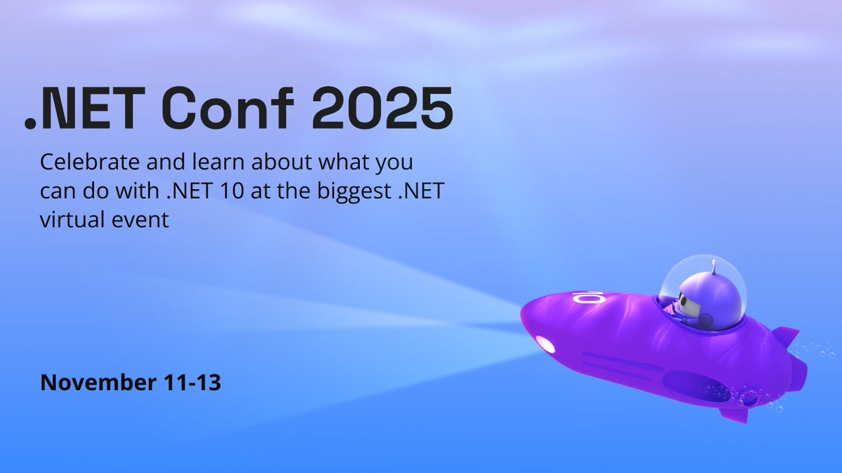 .NET Conf 2025 - Nov 11-13
