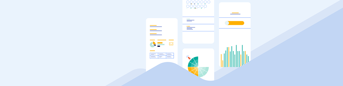 Mobile dashboard illustrations