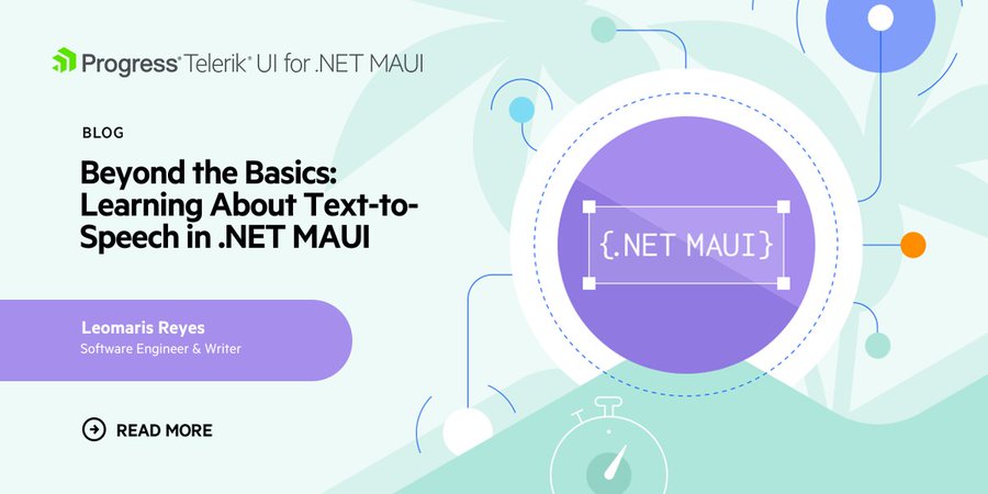 Beyond the Basics: Learning about text-to-speech in .NET MAUI