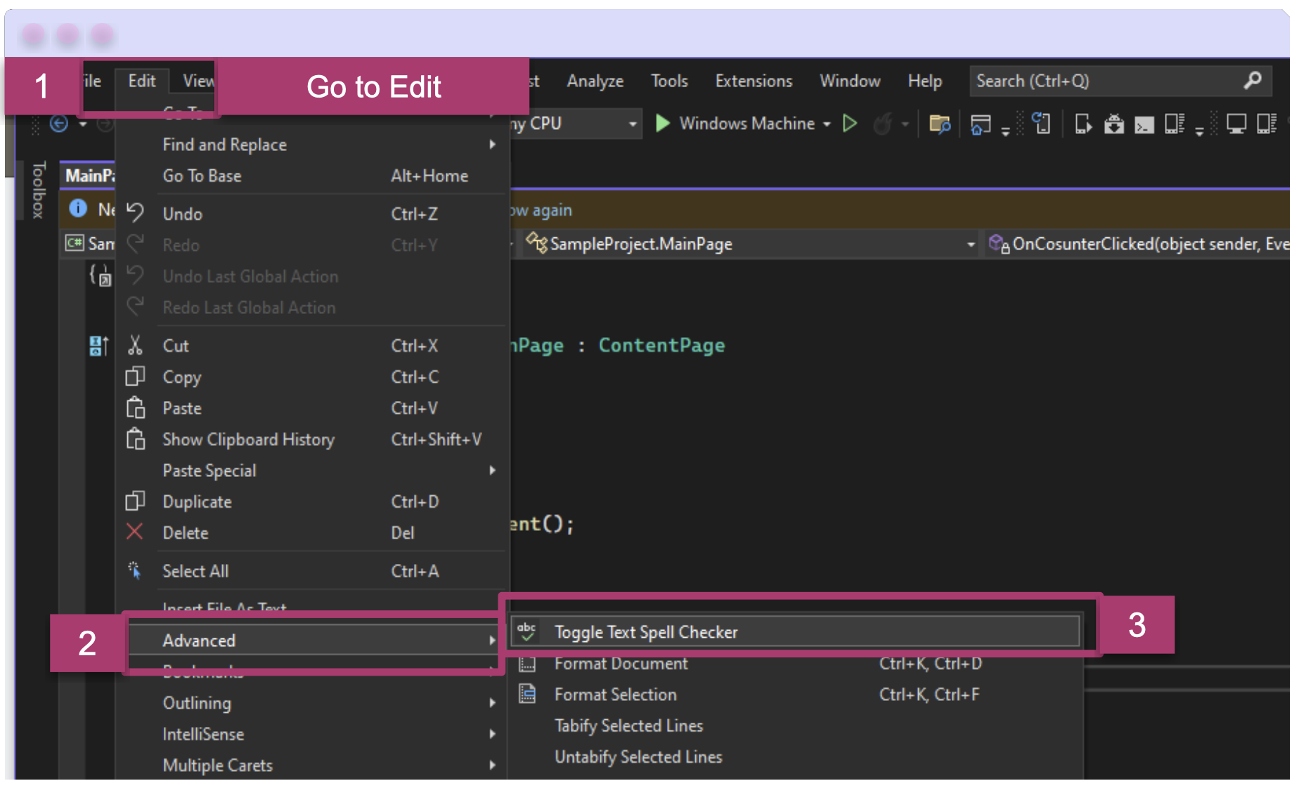 Visual Studio Spell Checker