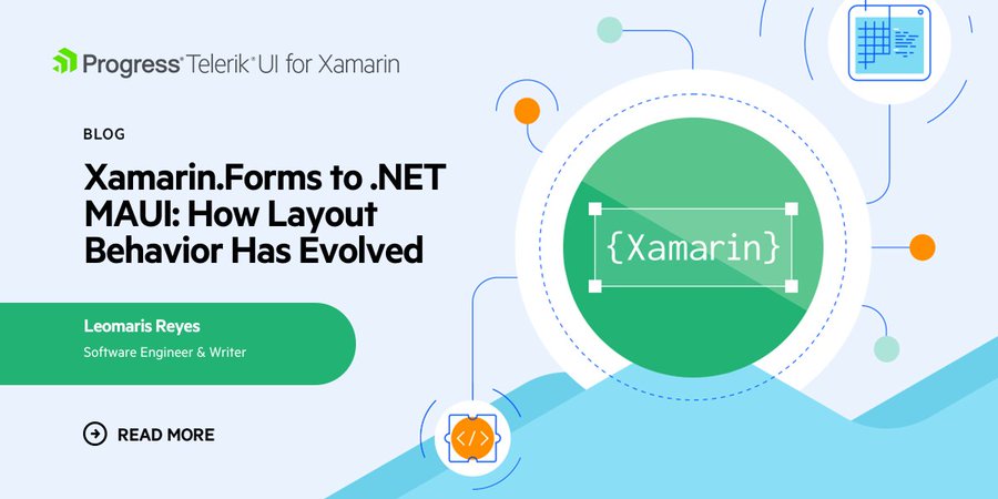 Title image for Leomaris Reyes' article Xamarin.Forms to .NET MAUI: How layout behavior has evolved