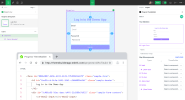 ThemeBuilder Figma to HTML conversion