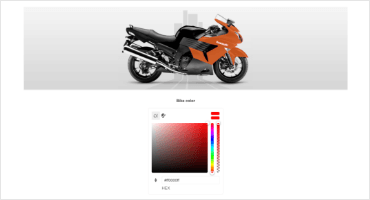 FlatColorPicker in UI for PHP