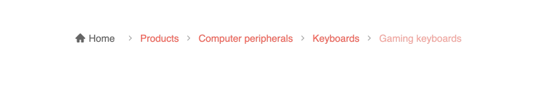 The Kendo UI for Angular Breadcrumb Component The Kendo UI for Angular Breadcrumb Component with a few pages in its hierarchy