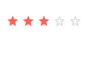 The KendoReact Rating Component The KendoReact Rating Component showcasing three filled in starts out of five total