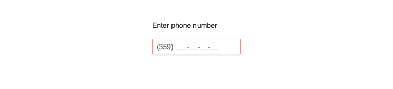 The Kendo UI for Vue MaskedTextBox Component The Kendo UI for Vue MaskedTextBox Component with a predefined telephone mask