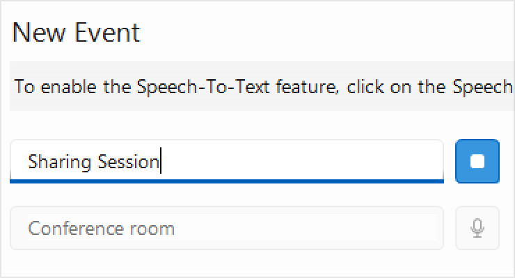 Speech to text button Winforms Telerik