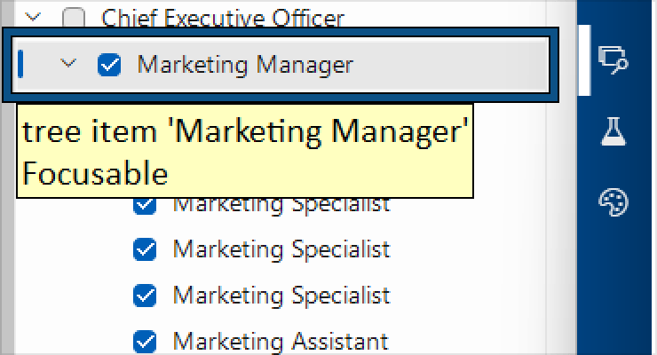 Telerik WinForms TreeView UI Automation