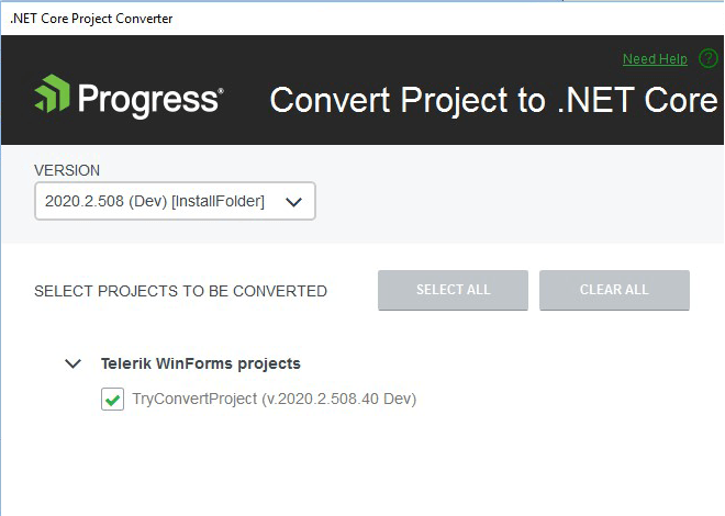 .NET Core Project Converter