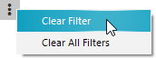 indicator - clear filter, clear all filters