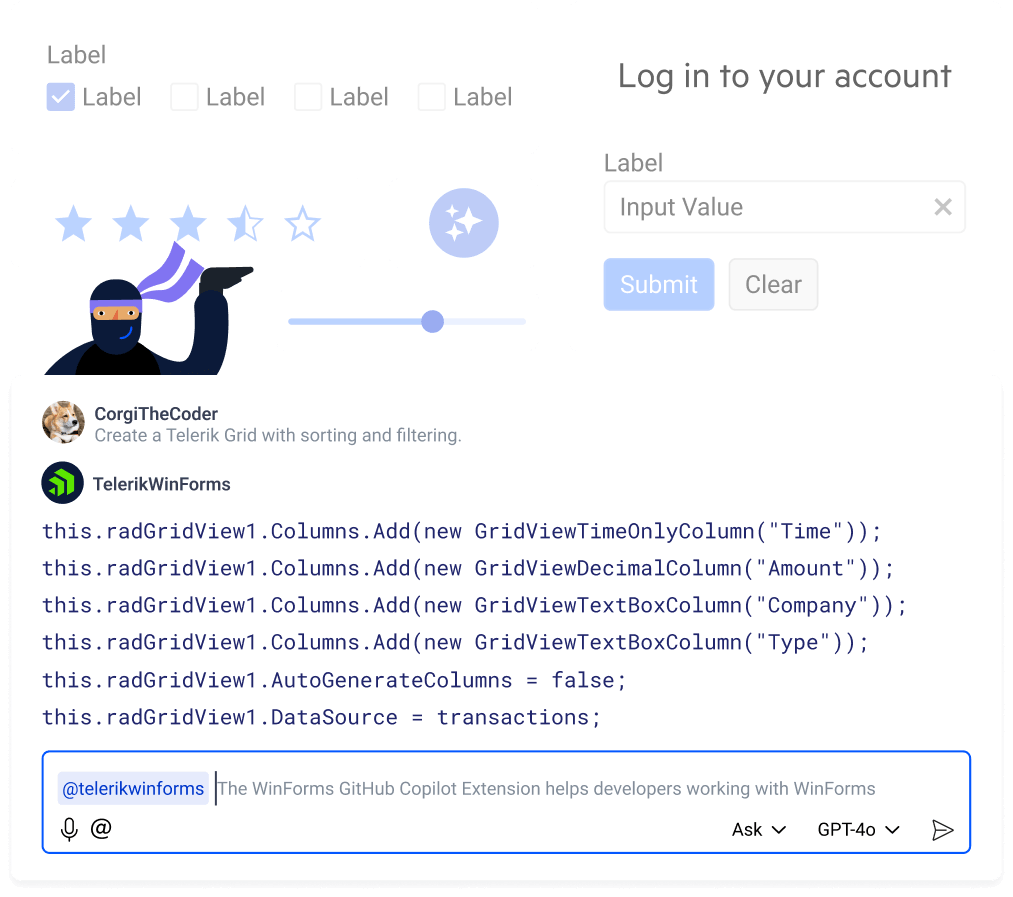 AI Assisted Development with Telerik UI for WinForms