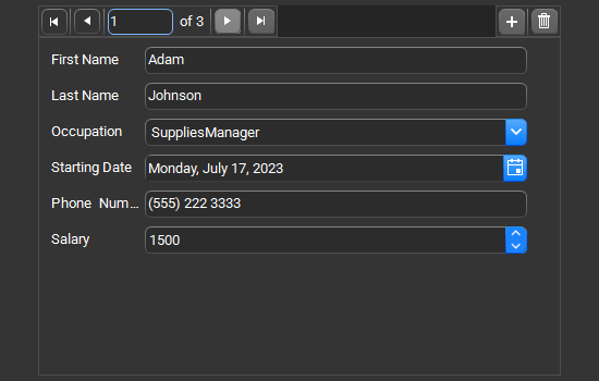 WinForms binding navigator control