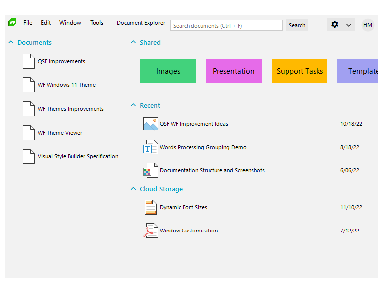 WinForms ToolbarForm Layout Settings